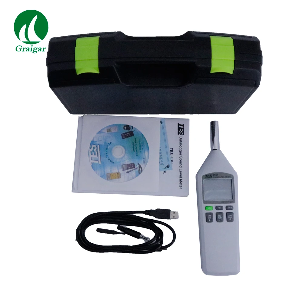 TES-1151 Original Digital Sound Level Meter 30 to 130 dB DC/AC Noise Tester | Инструменты