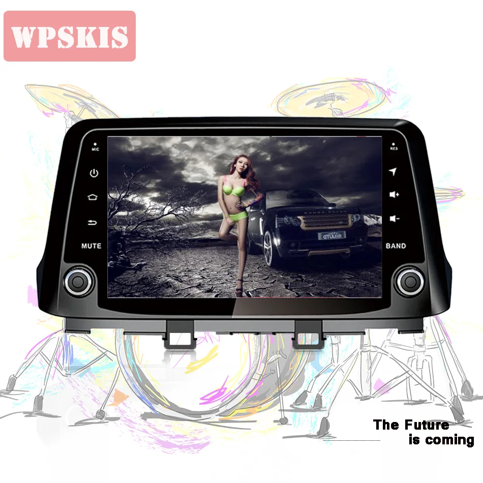 64G 4G 2din автомобильный dvd-плеер Android 9,0 для hyundai Kona с навигацией gps Bluetooth радио 4G/Wifi-USB карта головных устройств