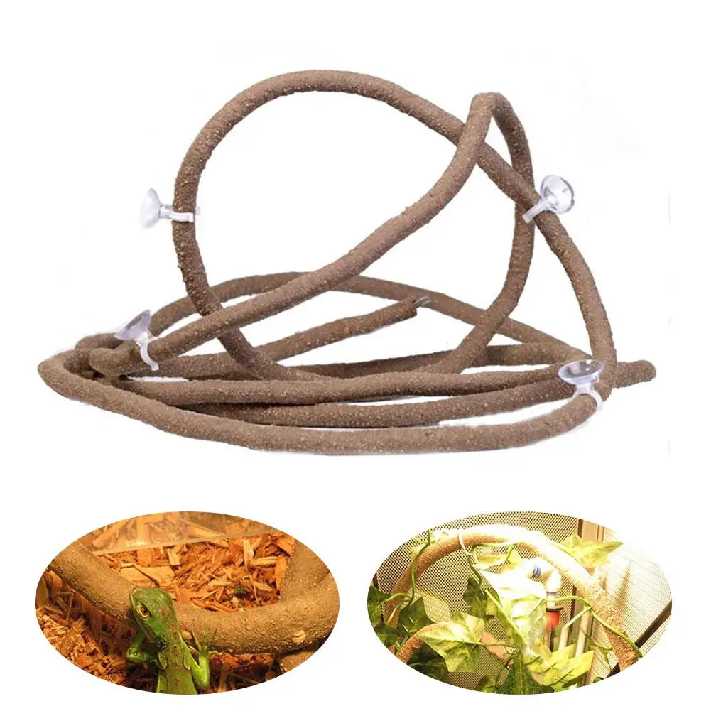 1 5/3 м гибкий Террариум рептилия джунгли лозы Декор жилища гибкие альпинист