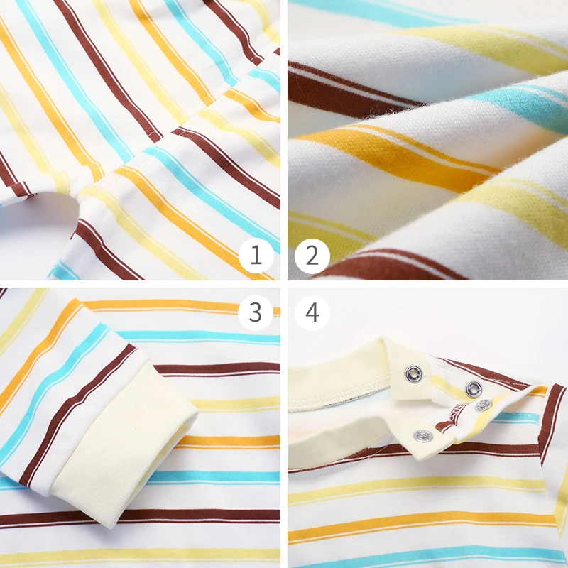 Весенний детский пижамный комплект в полоску длинные детские пижамы хлопковые