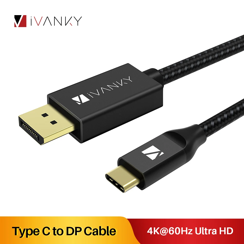 [Пожизненная гарантия] кабель iVANKY 4K @ 60Hz type C DP Для MacBook Air Male Ultra HD USB samsung S9/S8| |