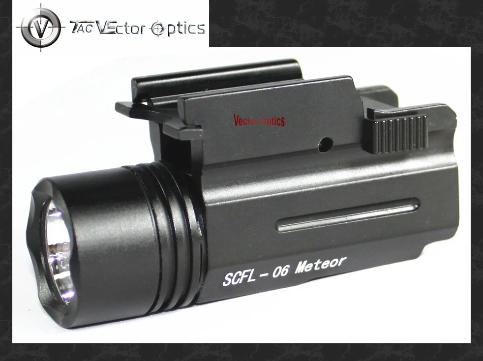 Компактный Тактический пистолетный фонарик Vector Optics Meteor 200 люмен светильник для