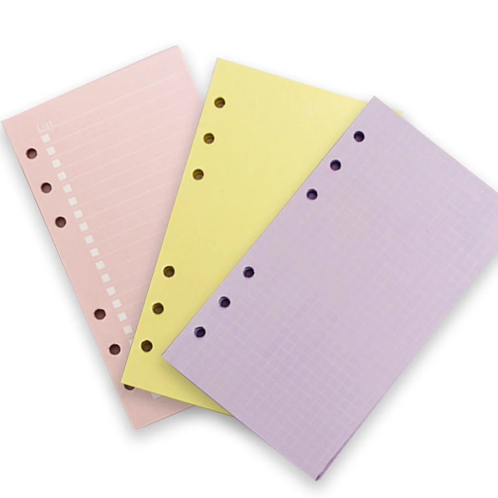Classic 6 Holes Multicolor Diary Refilling Notebook Binder Inner Core Delicate Portable | Канцтовары для офиса и дома