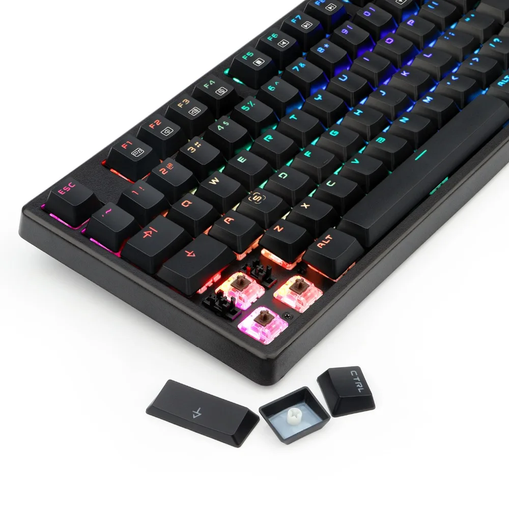 Новая Механическая игровая клавиатура Redragon K578 с коричневыми переключателями и RGB