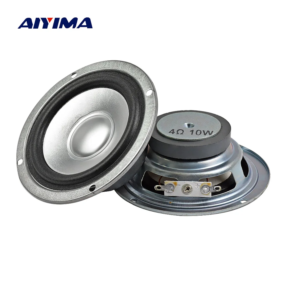 AIYIMA 2 шт. 3 дюймовый портативный динамик s 4 Ом 10 Вт динамики DIY для Mini Altavoz ПК стерео