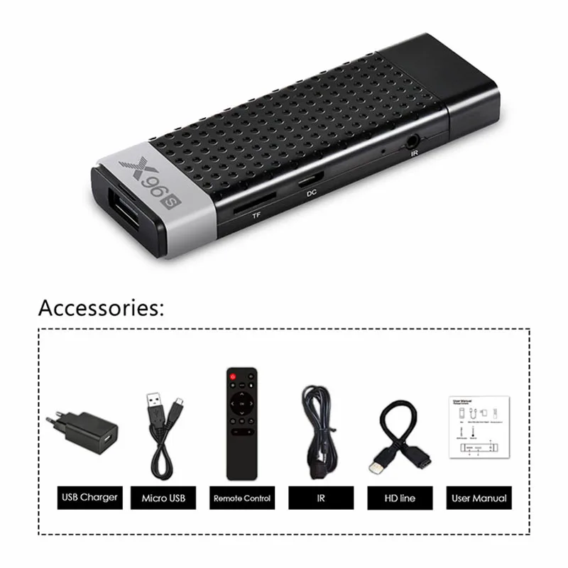 X96S Мини ПК Amlogic S905Y2 4 ядра Android 8 1 ТВ Dongle Гб оперативной памяти 32 встроенной 2 4G/5.G Wi Fi