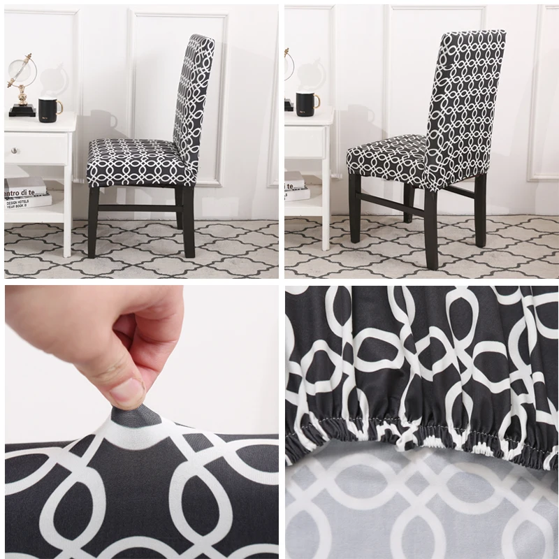 DecorUhome 1 шт. универсальные чехлы на кресло стрейч геометрические эластичные
