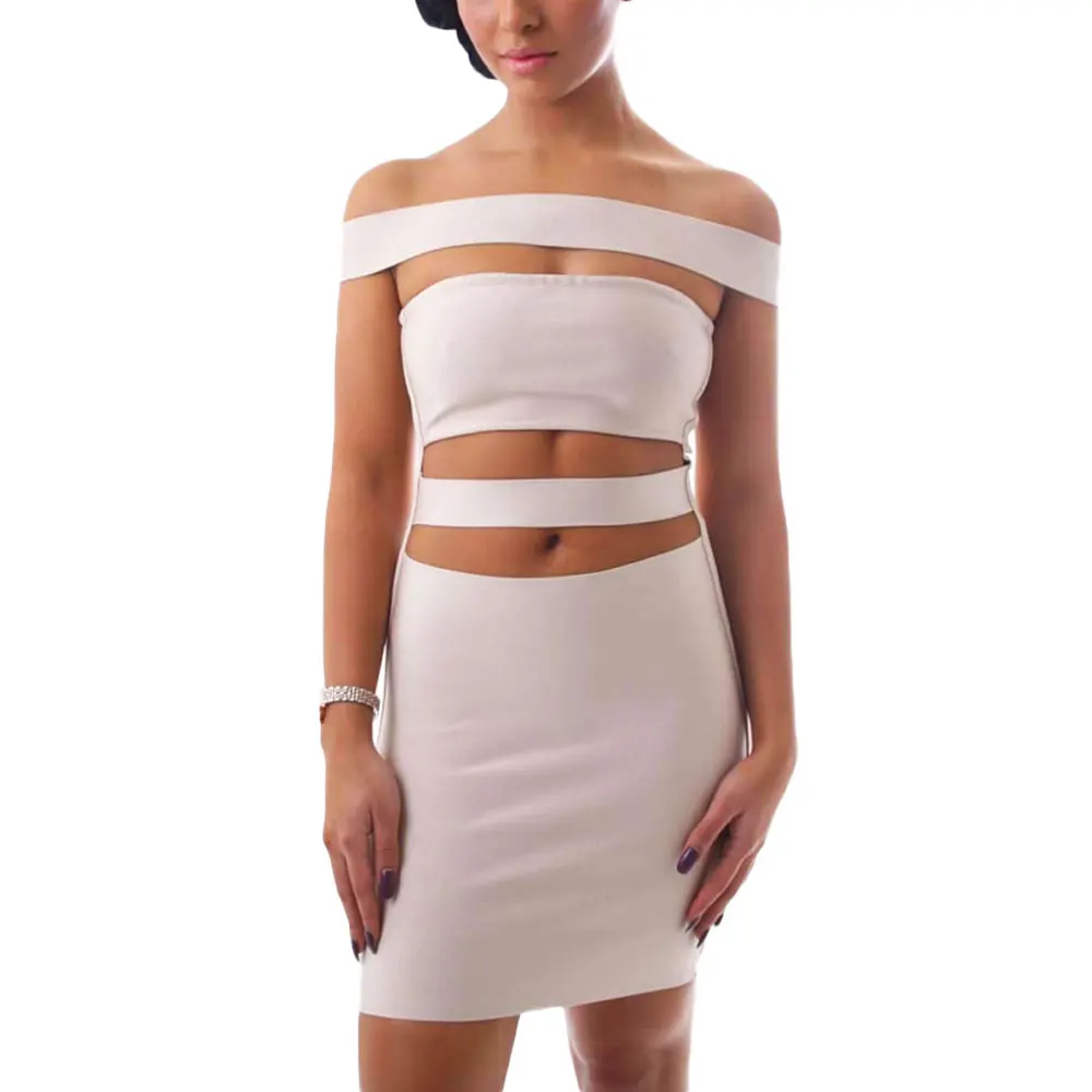 Вискоза Обнаженная Новая мода 2020 сексуальный женский вырез с открытыми плечами