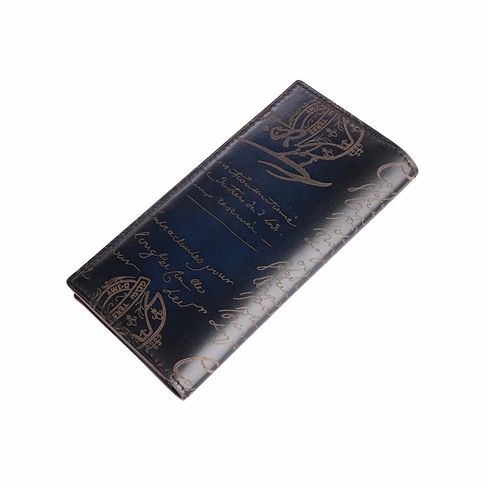 TERSE_Lettering Мужской Длинный кошелек старинный эксклюзивный дизайн 5 цветов в