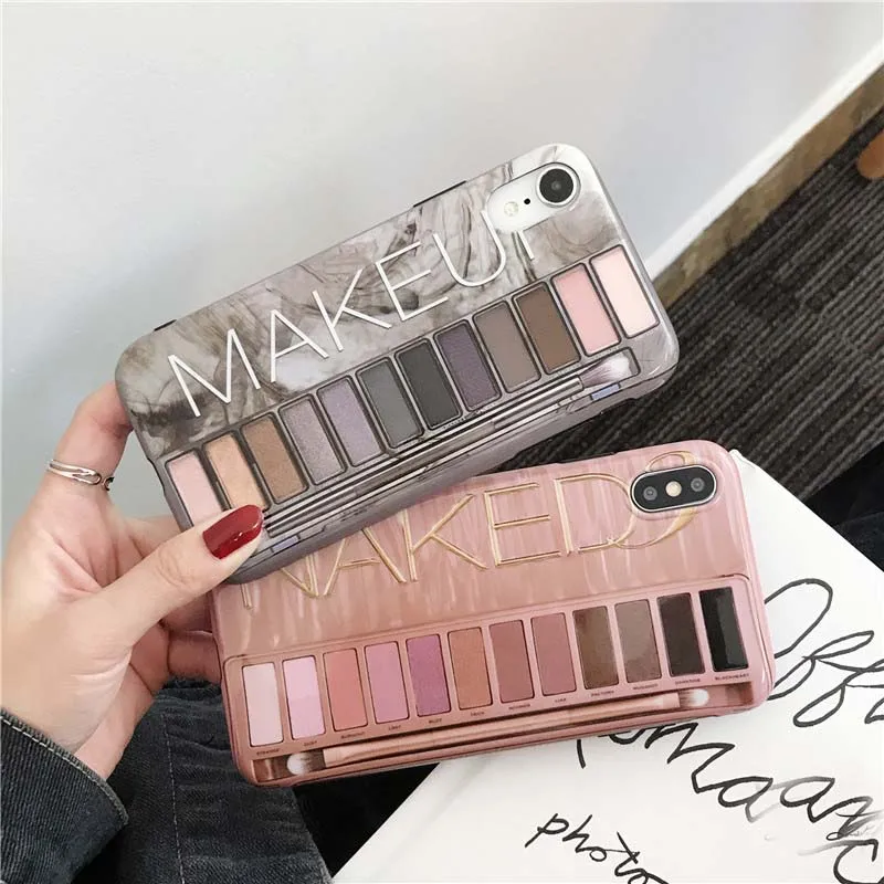JIBAN макияж тени для век палитры чехол телефона OPPO R11SP R15X VIVO X9 X20P huawei Mate10P P20P мягкий