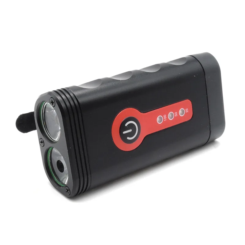 2000LM велосипедный светильник Водонепроницаемый много функциональная 2 * XPG