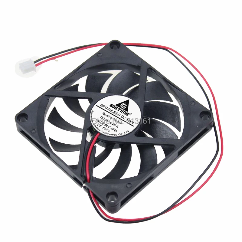 10 шт./лот Gdstime DC 8010 8 см 5 В 2 P 80x80x10 мм Осевая охлаждения радиатора 80 мм вентилятор