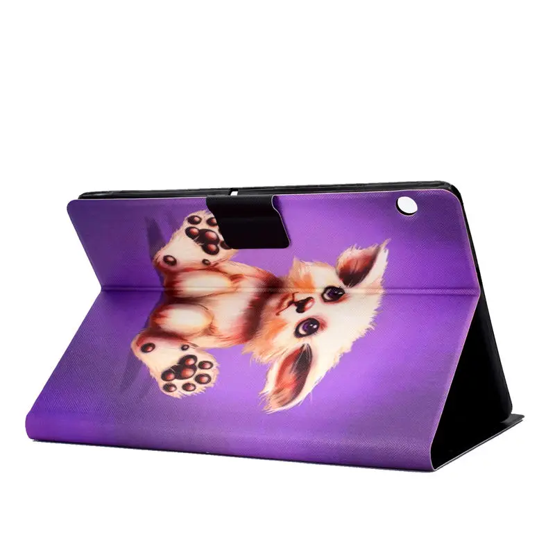 Чехол с милым котом для huawei MediaPad T5 10 AGS2-W09/L09/L03/W19 10," чехол Funda силиконовый чехол из искусственной кожи с откидывающейся крышкой+ подарок