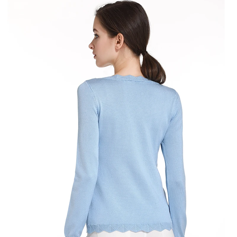

Blusas Mujer De Moda 2018 Long Sleeved Shirt Office Lady Hollow Shirt Female Thin Bottoming Shirts Set Head D224 40