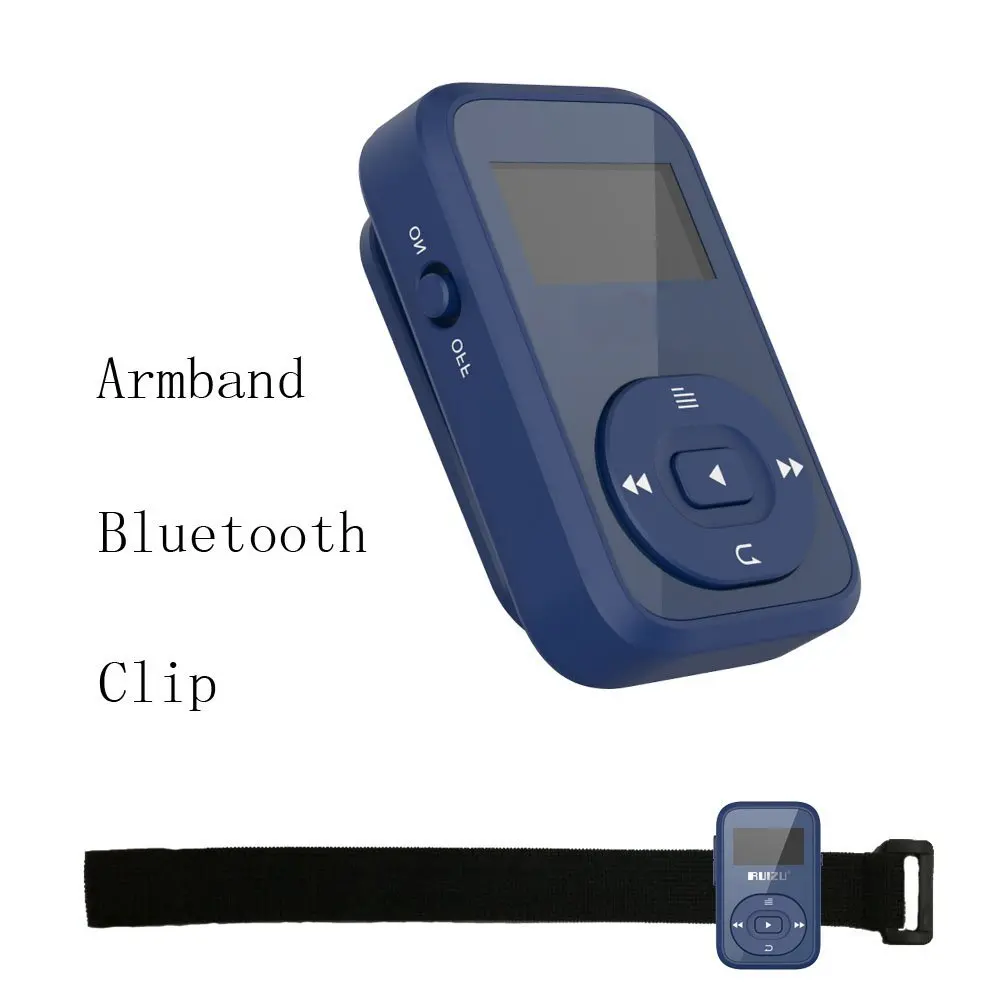 RUIZU X26 8 Гб Клип Спорт Bluetooth MP3 музыкальный плеер с FM радио записи звука без потерь