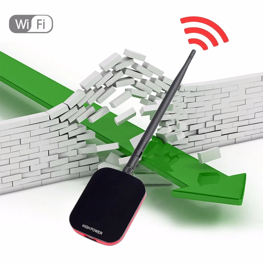 Высокая Мощность Скорость N9000 бесплатный интернет беспроводной USB WiFi адаптер 150 Мбит/с большой диапазон+ Wi fi антенна Wi-fi приемник