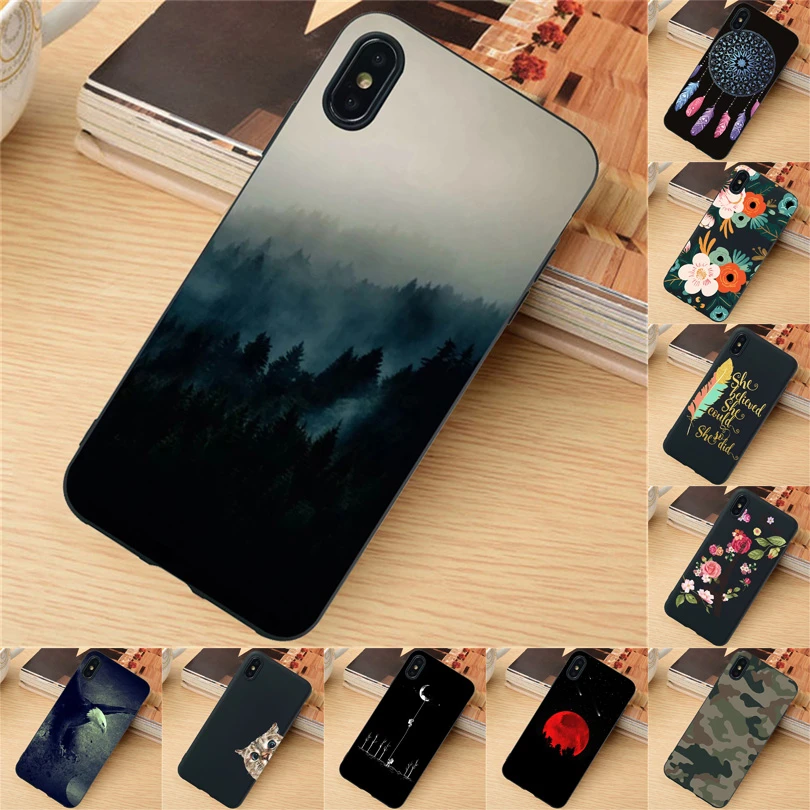Тонкий силиконовый чехол для iPhone X XR XS Max SE 6S 7 8 Plus ударопрочный 6 dye |