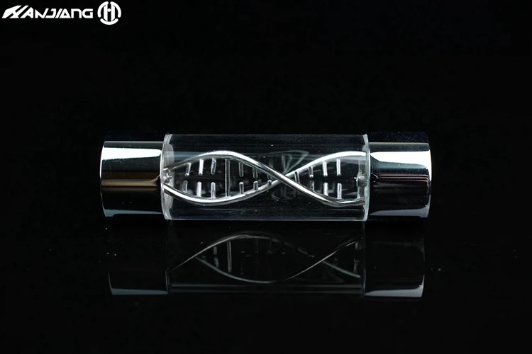 HJ водяное охлаждение цветок DNA helix чехол для компьютера индикатор потока высокое качество красный, синий, золотой, серебряный, черный, зеленый, продавец