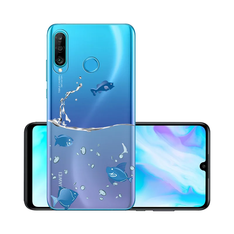 W026 Прозрачный чехол для huawei P30 Lite, чехол для huawei P30 Pro P10 P20 mate 10 20 30 Lite Pro P Smart Z Y7 Y9 чехол - Цвет: W026