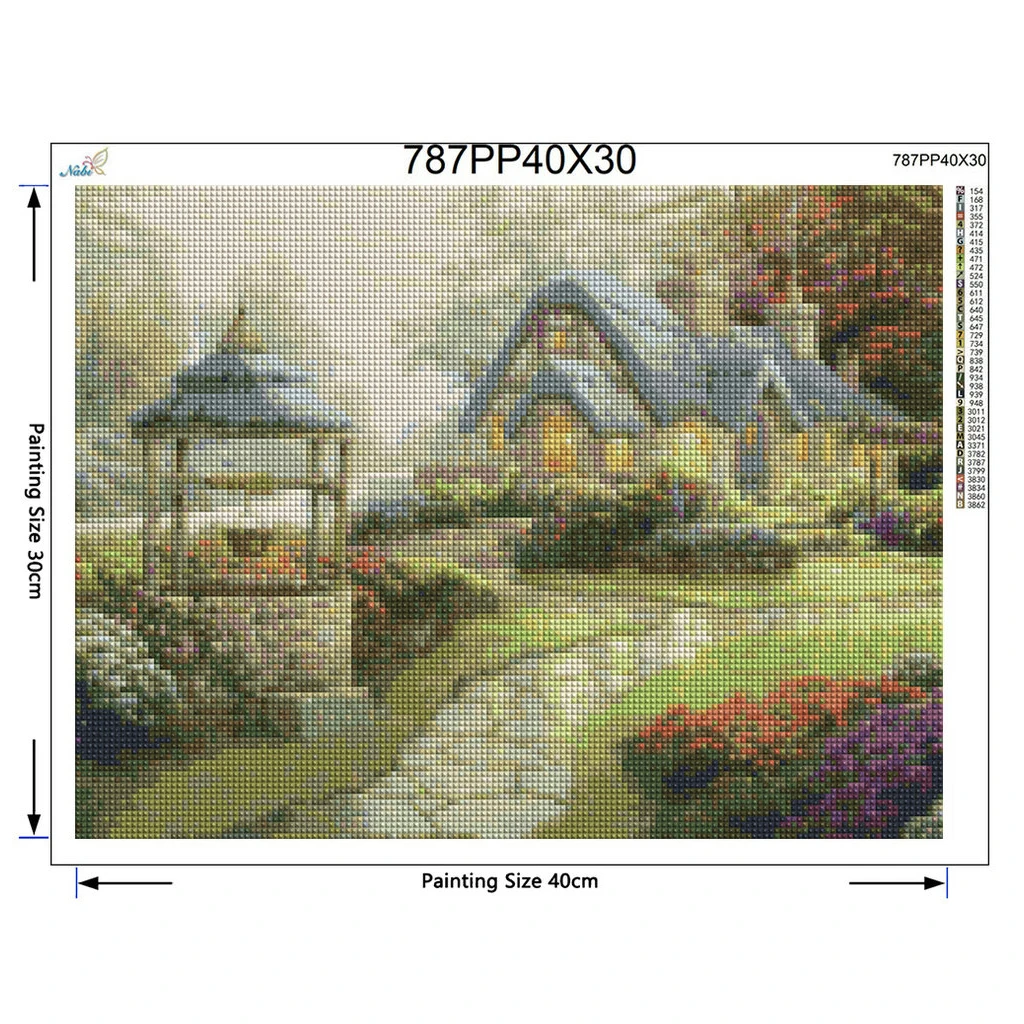 Алмазная вышивка Dream house 40x30 Diy Алмазный Рисунок Набор для вышивания полный