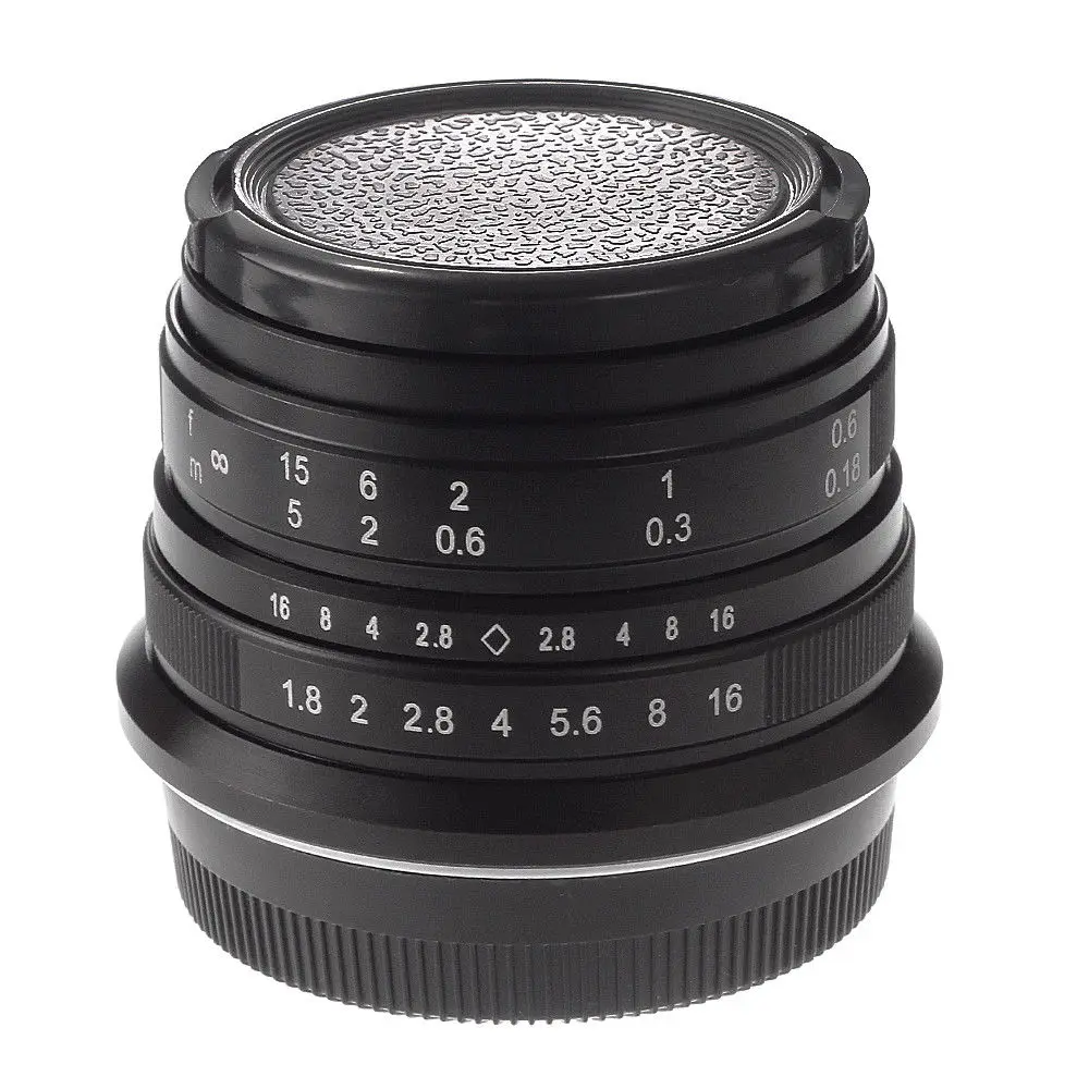 

25mm F/1.8 Prime Lens Manual Focus MF For Canon EOS M EF-M Mount EOS M, M2, M3, M5, M6, M10, M100 Silver/Black
