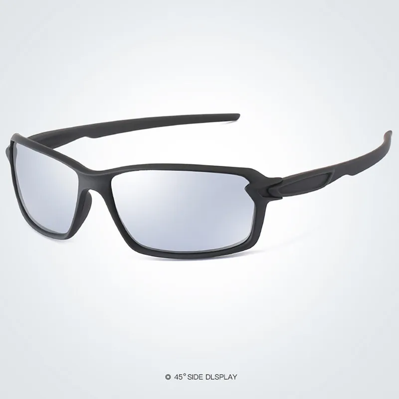 S18318 Balck Silver Поляризационные солнцезащитные очки, мужские очки для вождения, модные солнцезащитные очки для женщин, мужские спортивные очки, брендовые дизайнерские очки - Цвет линз: S18318 Balck Silver