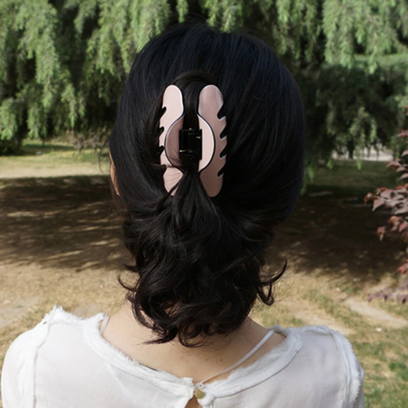 Простой зажим для волос акриловый коготь карамельных цветов аксессуары женщин