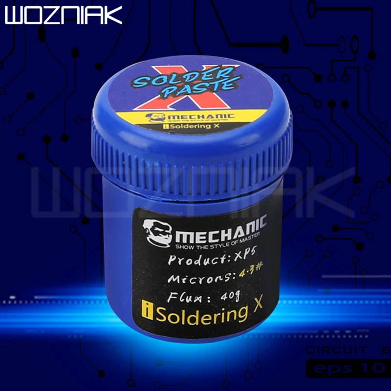 Паяльная паста MECHANIC Flux 148 градусов без свинца с припоем для монтажа платы Iphone x/xs/xsmax/xr.