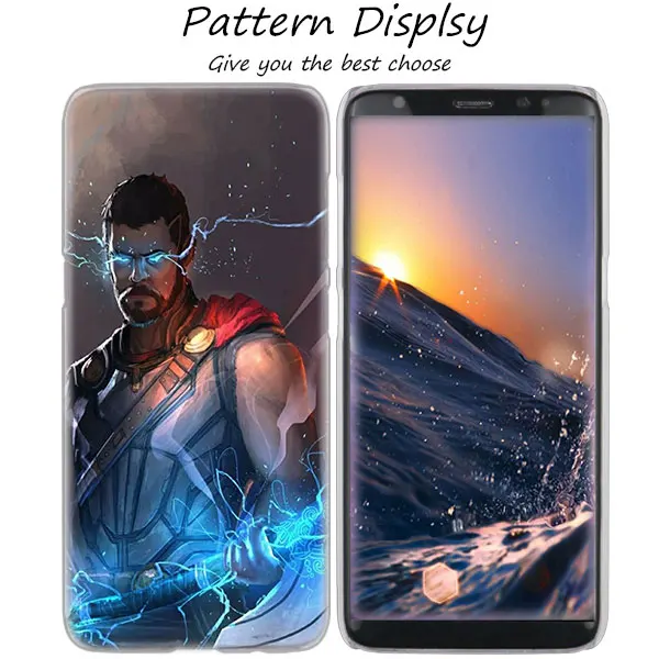 07 MLLSE Марвел герой Тор Горячий прозрачный жесткий чехол для samsung Galaxy S10 Lite S9 S8 Plus S7 S6 Edge S5 S4 Mini чехол - Цвет: 07