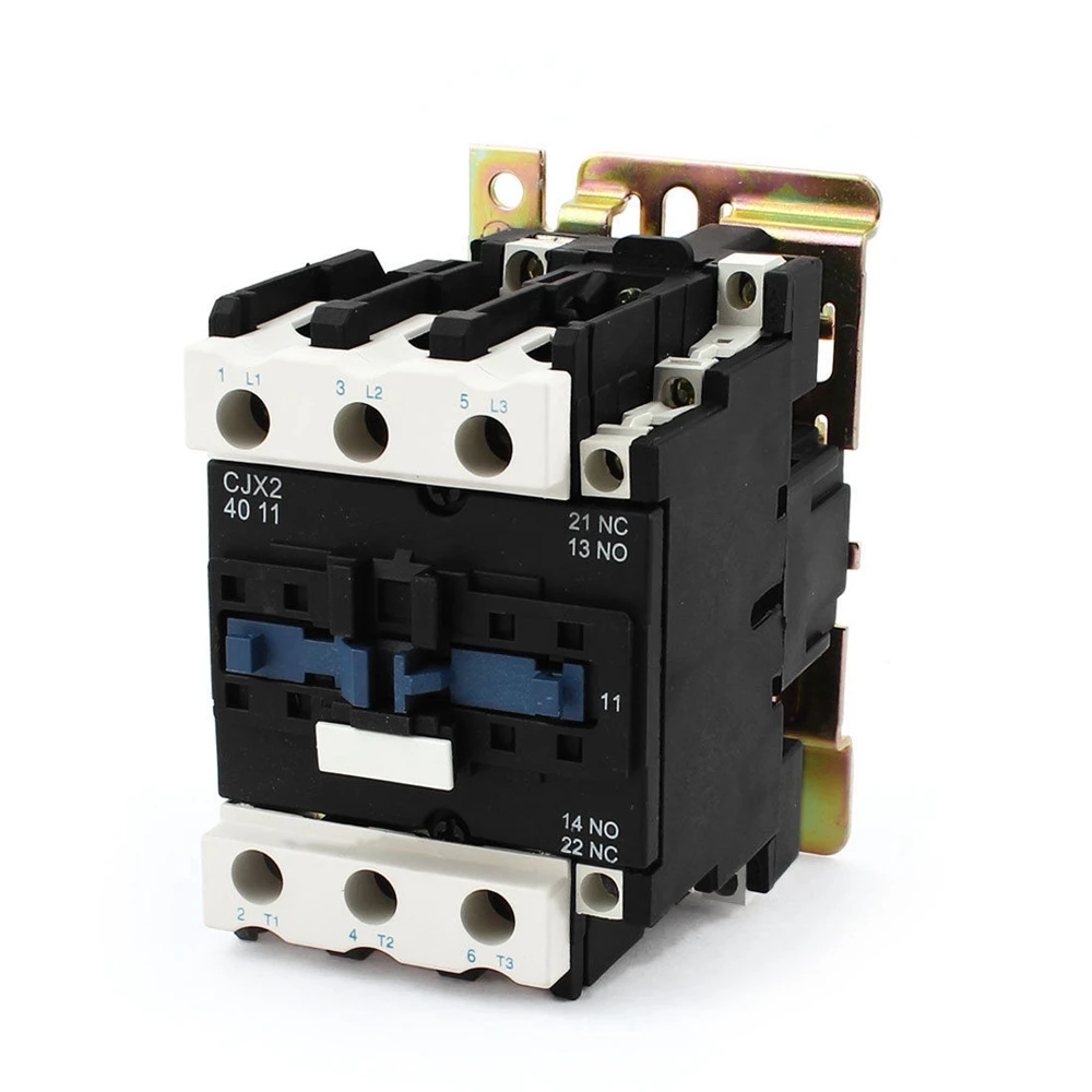 

Rated Current 40A 3Poles+1 NC+1NO 380VAC Coil Voltage AC Contactor Motor Starter Relay DIN Rail Mount