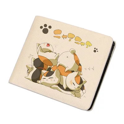 12 Natsume Yuujinchou Кошелек из искусственной кожи бренд кошелек двойного сложения кошельки - Цвет: 12