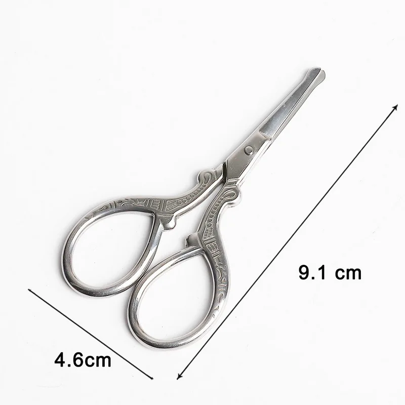 9.1cm Sliver Высокое качество Европейская вышивка крестиком Ретро Винтаж антикварные Швейные портновские ножницы ручной работы DIY Бытовая ткань отрезная Отделка Ножницы - Цвет: 9.1cm Sliver
