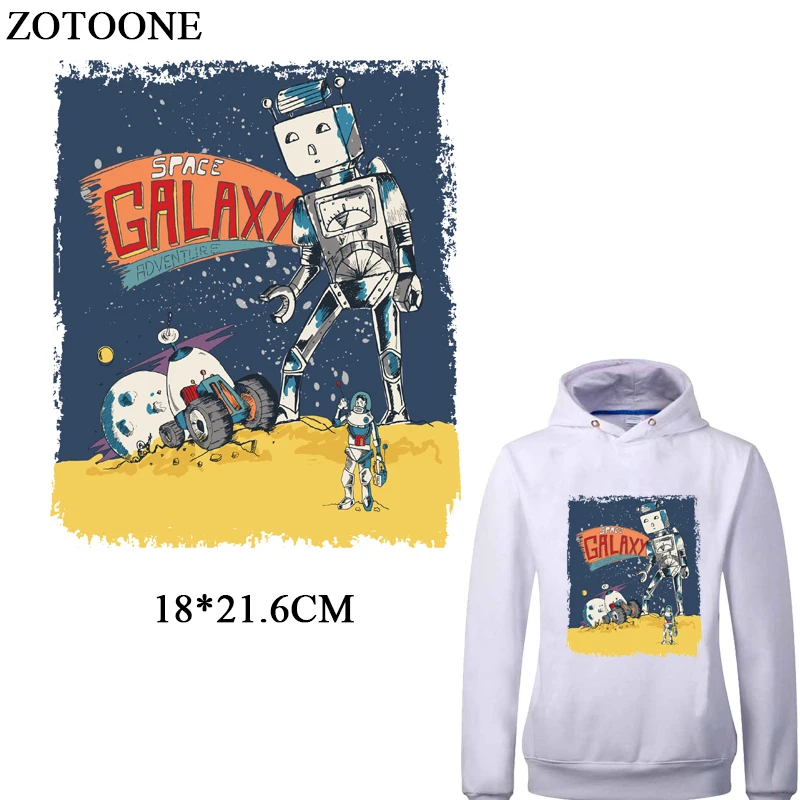 ZOTOONE мультяшный космический пластырь Железный На переноске для детской одежды Diy