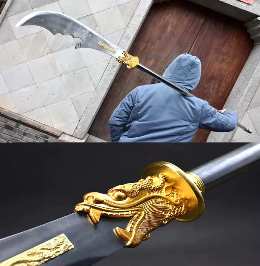 Китайский KungFu Broadsword WuShu Dao Sword острый 1095 лезвие из высокоуглеродистой