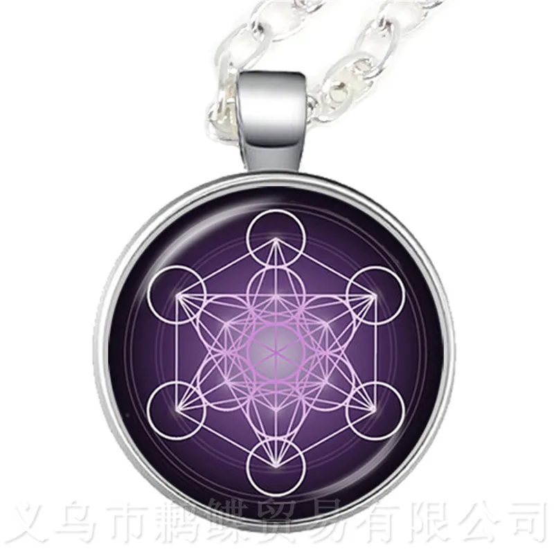 Ожерелье с пентаклем стеклянный круглый купол Wicca языческая Готическая