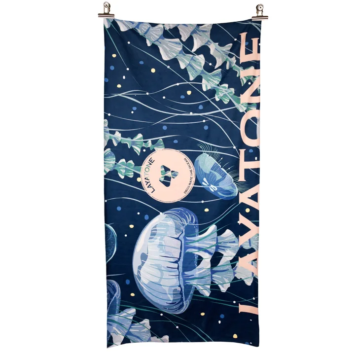 Beach Towel-031 Пляжное полотенце LayaTone, одеяло для ванной, полотенце для ванной, большое, для кемпинга, путешествий, плавания, душа, спортивное полотенце, s 150*70 см - Цвет: Beach Towel-031