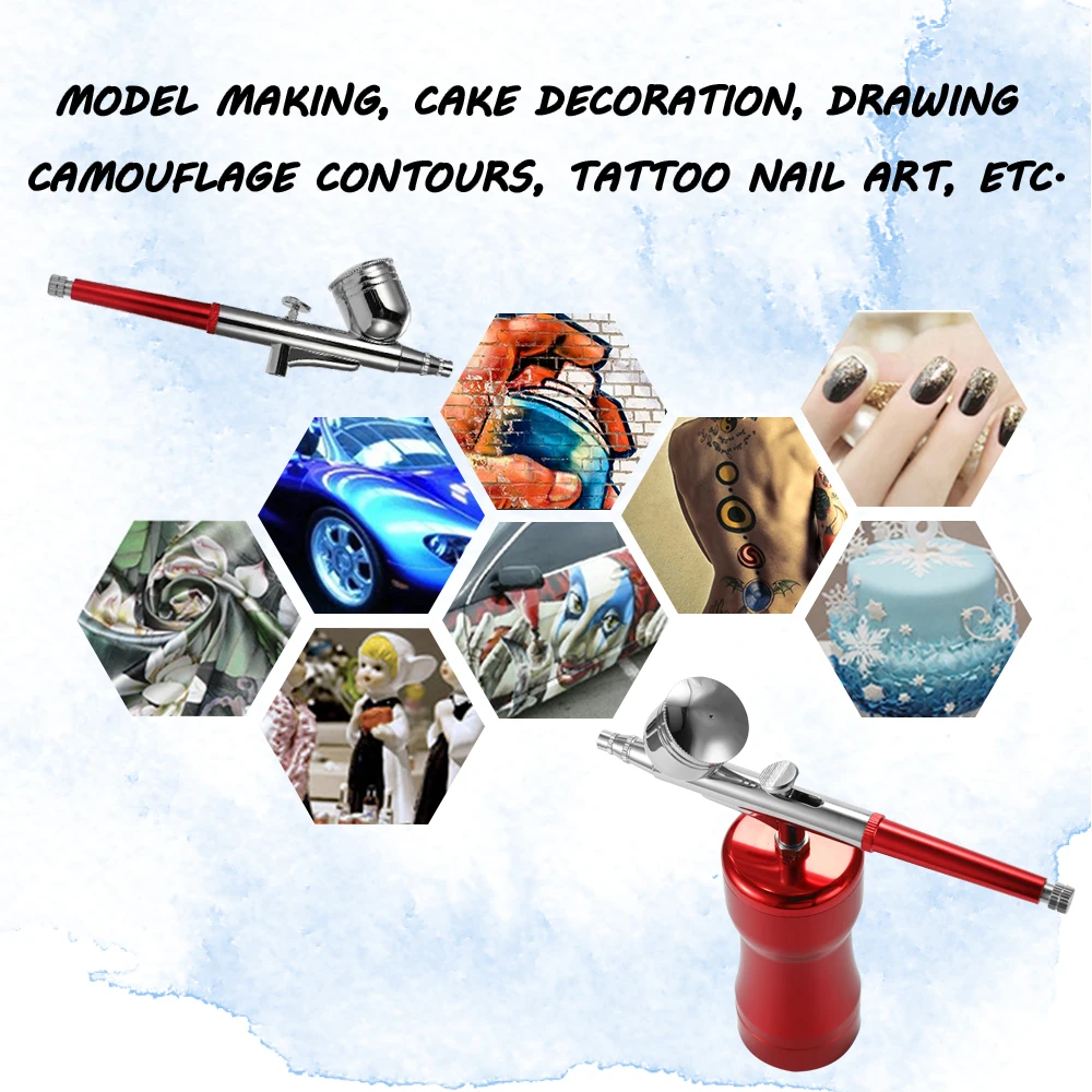 Профессиональный пистолет-распылитель набор аэрографов портативный