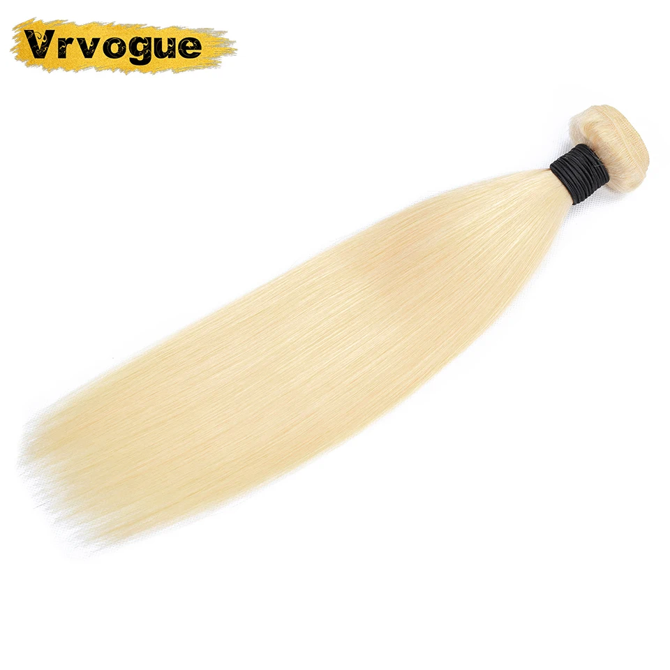 Vrvogue 613 пучки светлых волос прямые переплетения индийские волосы remy наращивание