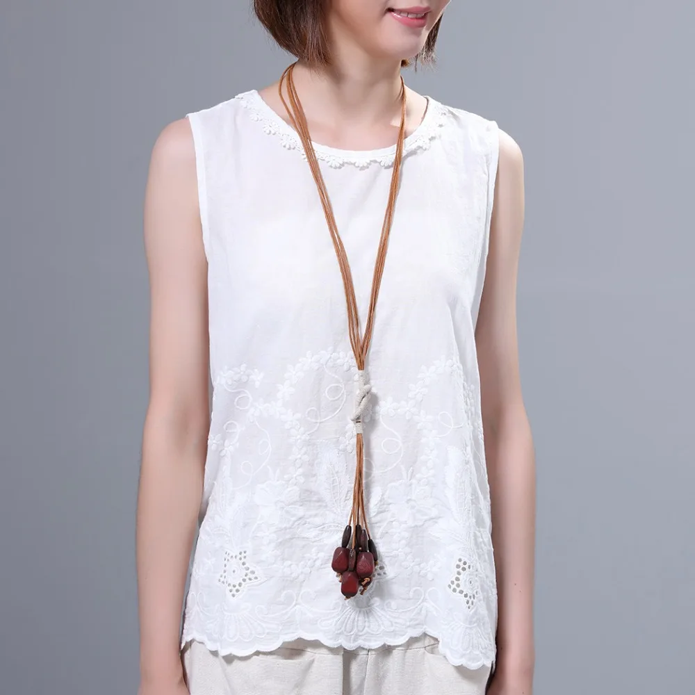 Женское винтажное ожерелье-чокер длинное ожерелье ручной работы с деревянными