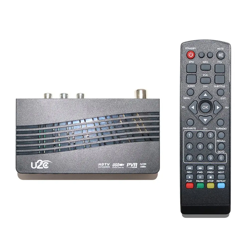 2C DVB-T Смарт ТВ Box HDMI DVB-T2 T2 STB H.264 HD tv цифровая эфирный приемник DVB T/T2 компьютерной приставки к Коробки ТВ