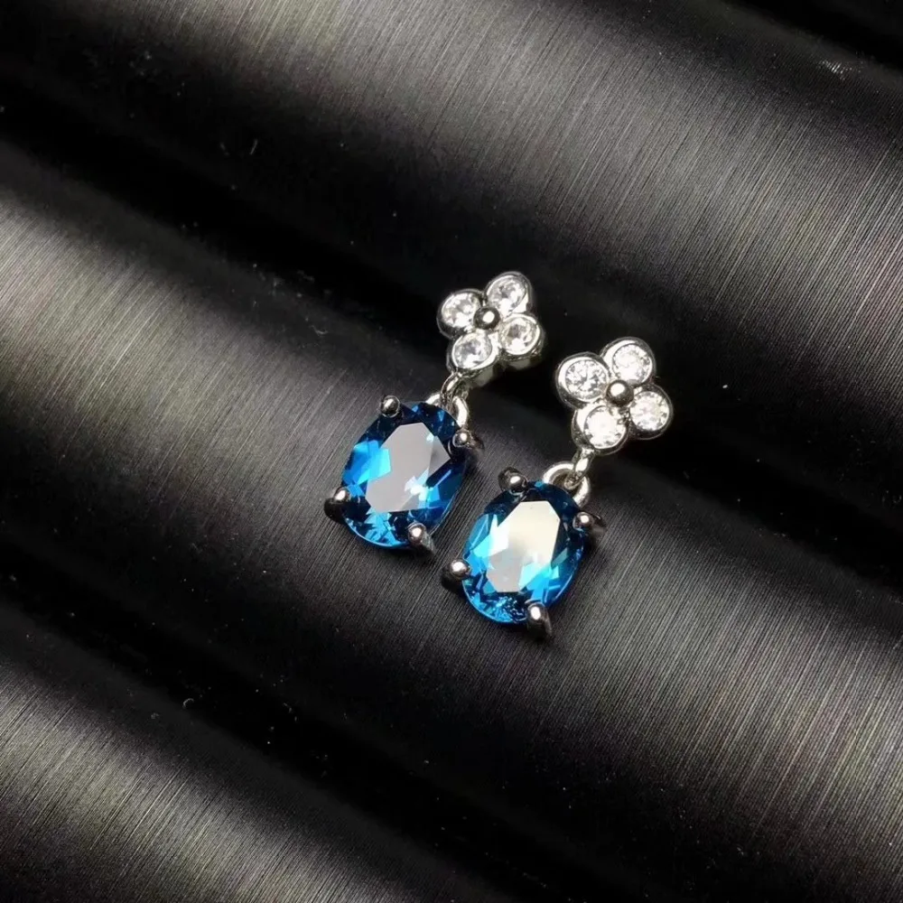 Женские серьги-подвески из серебра 925 пробы 6 х8 мм | Украшения и аксессуары