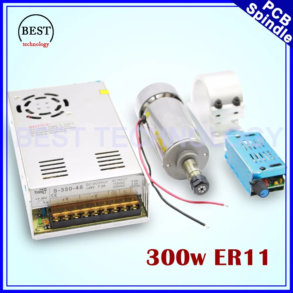 300w ER11 High Speed CNC Spindle motor kit 300w Air Cooled Spindle motor PCB Spindle for engraving milling cnc router machine