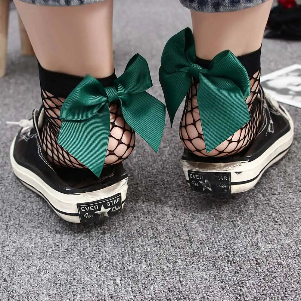 Новинка хит 2018 модные летние женские ажурные носки длиной по щиколотку с рюшами