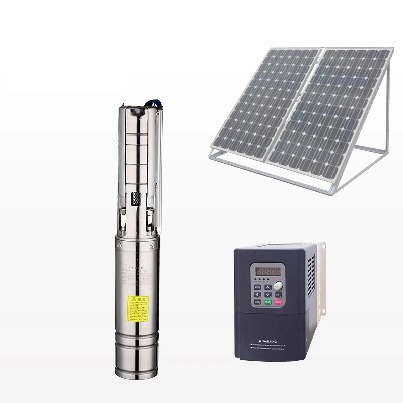 Лопастной погружной насос из нержавеющей стали на солнечной батарее с