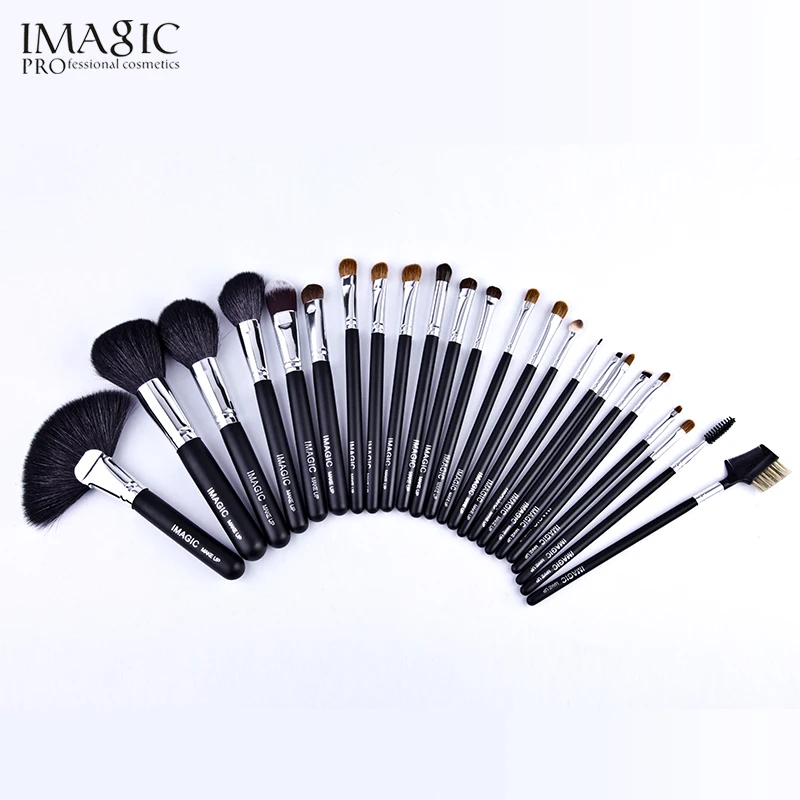 24Pcs/Set Makeup Brushes IMAGIC Black Set Pro Brush Tools Foundation Powder Eyeshadow beauty Lip Tool | Красота и здоровье