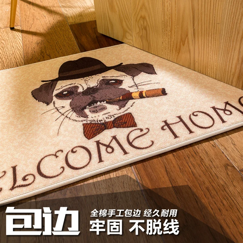 PAYSOTA Cartoon Boss Dog Rectangle Carpet Welcome Home Entrance Hall Kitchen Bathroom Rug | Дом и сад