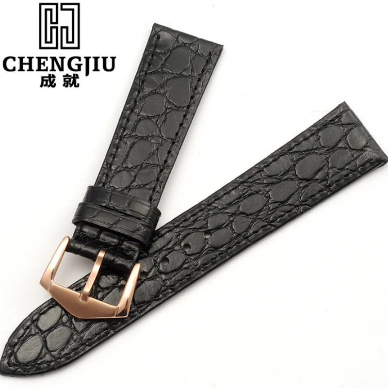 Часы ремешок для Longines крокодил мужские часы с кожаным ремешком DW из натуральной