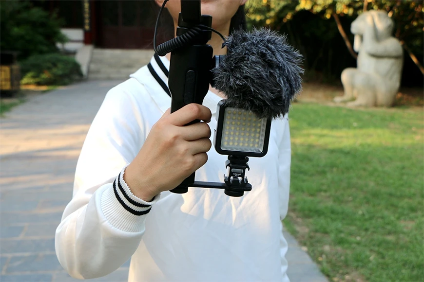 DJI Osmo Mobile 2 аксессуары тройной Горячий башмак адаптер удлинение микрофона Бар Кронштейн для BY-MM1 Zhiyun Smooth 4 Q
