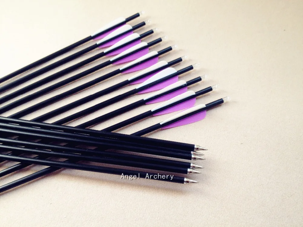 12 шт. Новинка 32 ''Стекловолоконная стрела с изменяемой серебряной стрелой 20 80