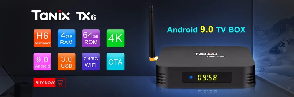 Mecool K6 DVB-S2 DVB-T2 Android tv Box Hisilicon Hi3798M 2 Гб ОЗУ 16 Гб ПЗУ 64 бит 2,4/5 ГГц двойной Wifi BT4.1 4K Ultra HD MECOOL KM3